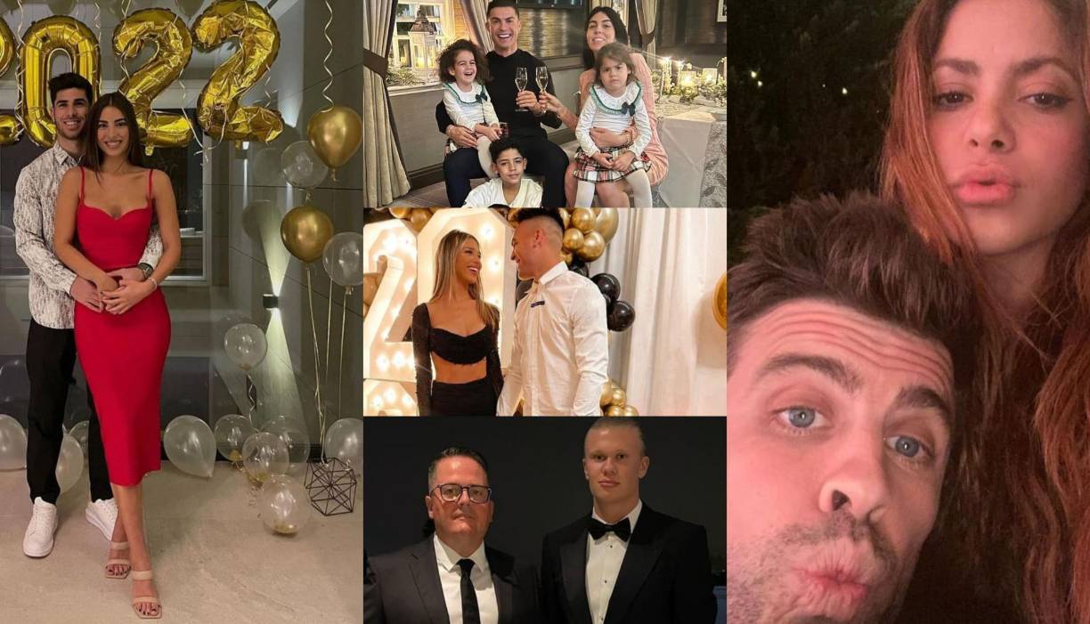 Conocé la manera en que le dieron la bienvenida al 2022 los mejores futbolistas de Europa.