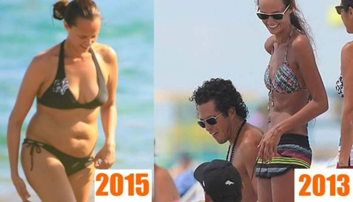 En estas imágenes se puede observar como la cantante ha sufrido de radicales cambios de peso.