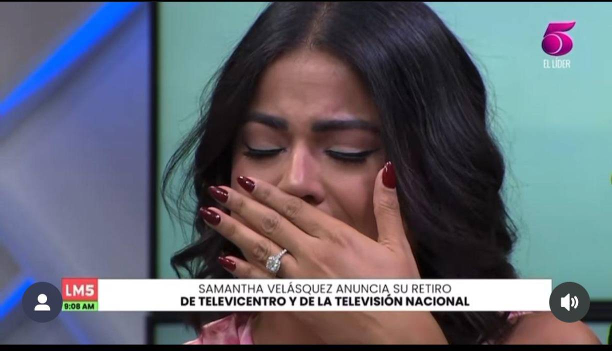 Fue en la emisión de la revista Las Mañanas del 5 que la popular periodista en medio del llanto confirmó que ya no pertenecerá más las pantallas de TVC.