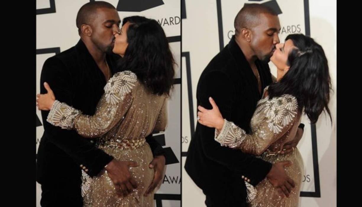 Kim Kardashian y Kanye West.