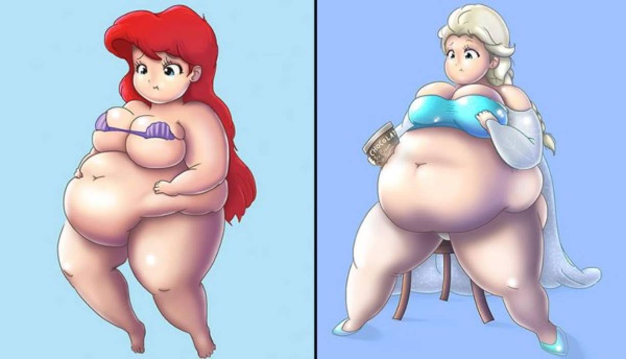 La sirenita Ariel y la princesa Elsa.