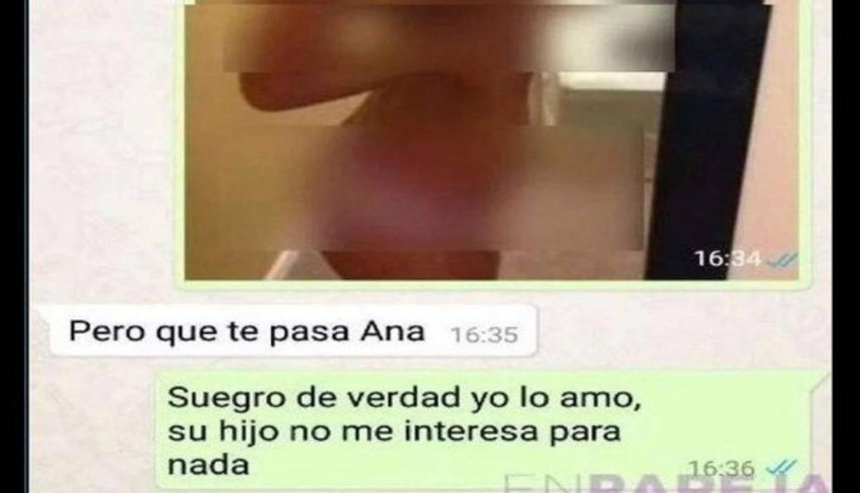 El suegro reaccionó molesto.