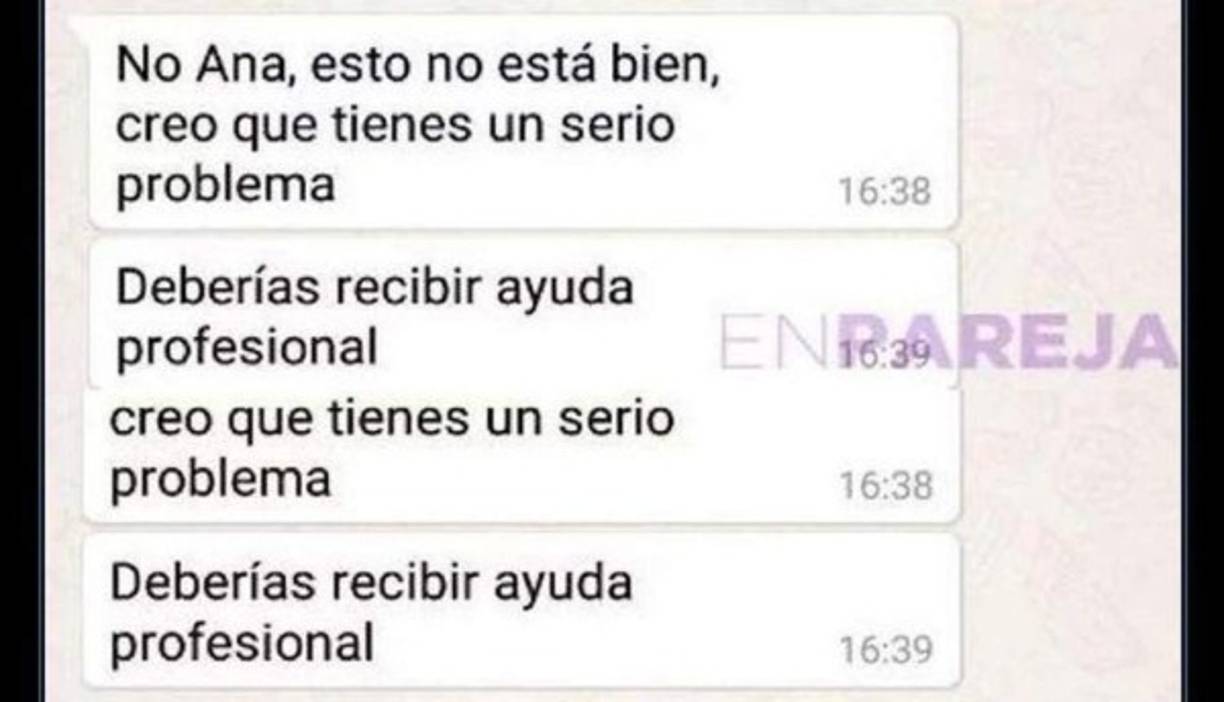 El suegro puso en su lugar a la joven.