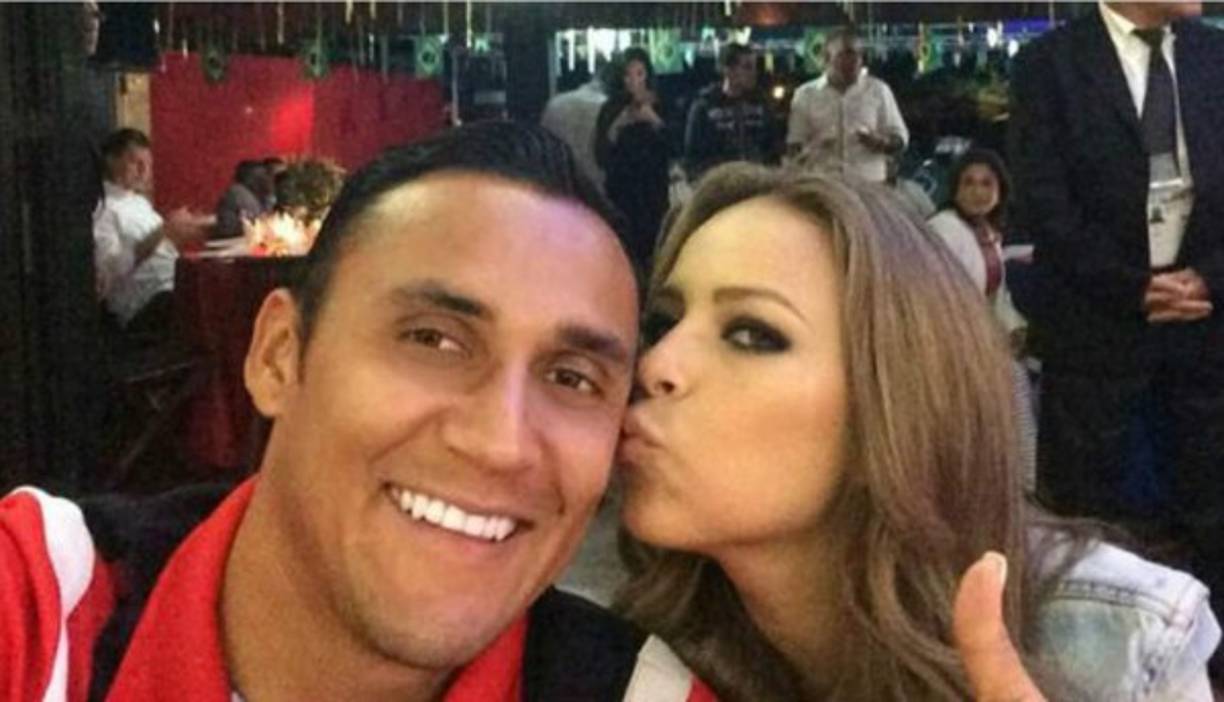 El tico Keylor Navas cuenta con una bella esposa, ella es Andrea Salas.
