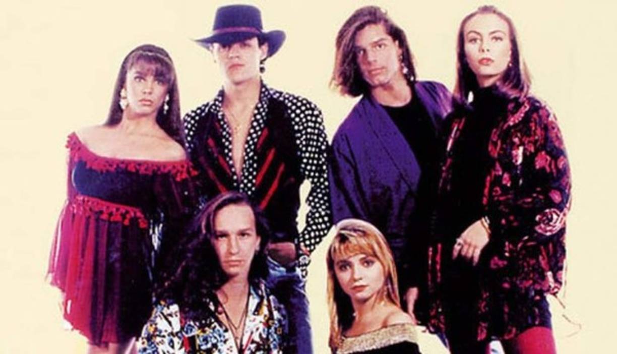 Así lucían los integrantes de la banda 'Muñecos de papel' en la década de los noventa.