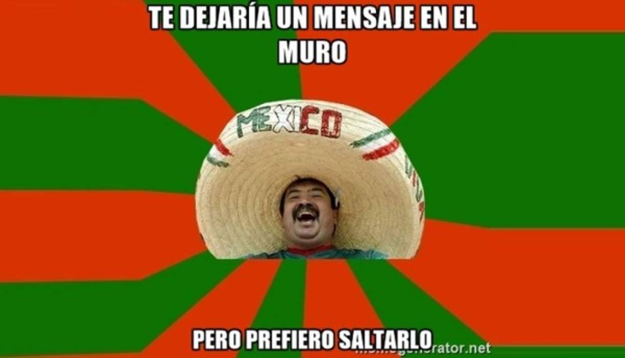 Los memes contra el muro de Trump comenzaron a inundar las redes sociales.