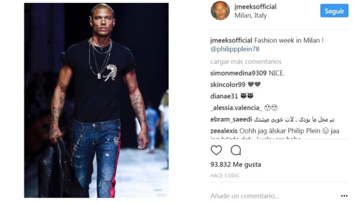 La vida de Jeremy Meeks ha dado un giro de 360. De estar en la cárcel a desfilar por las pasarelas del mundo.