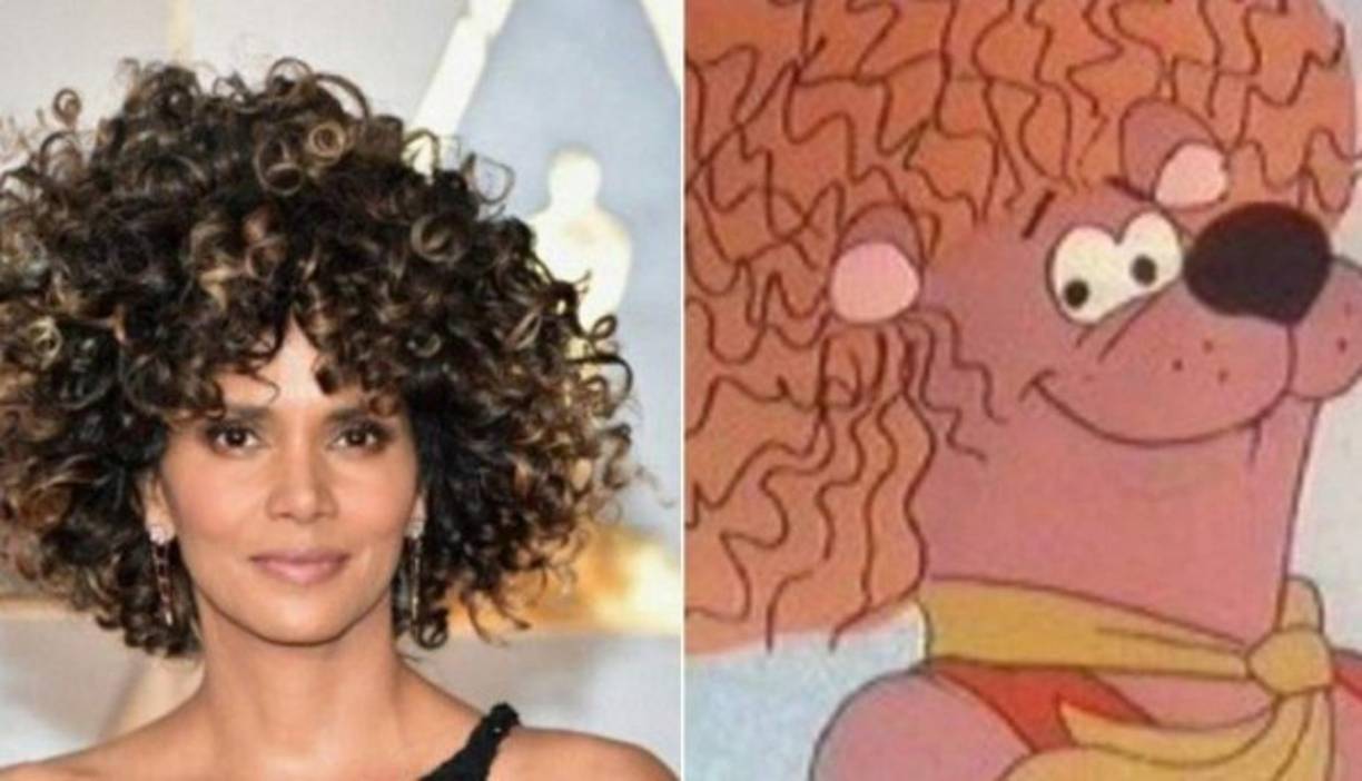 Un dibujo animado de los 80 asemeja el look de Berry en la gala.