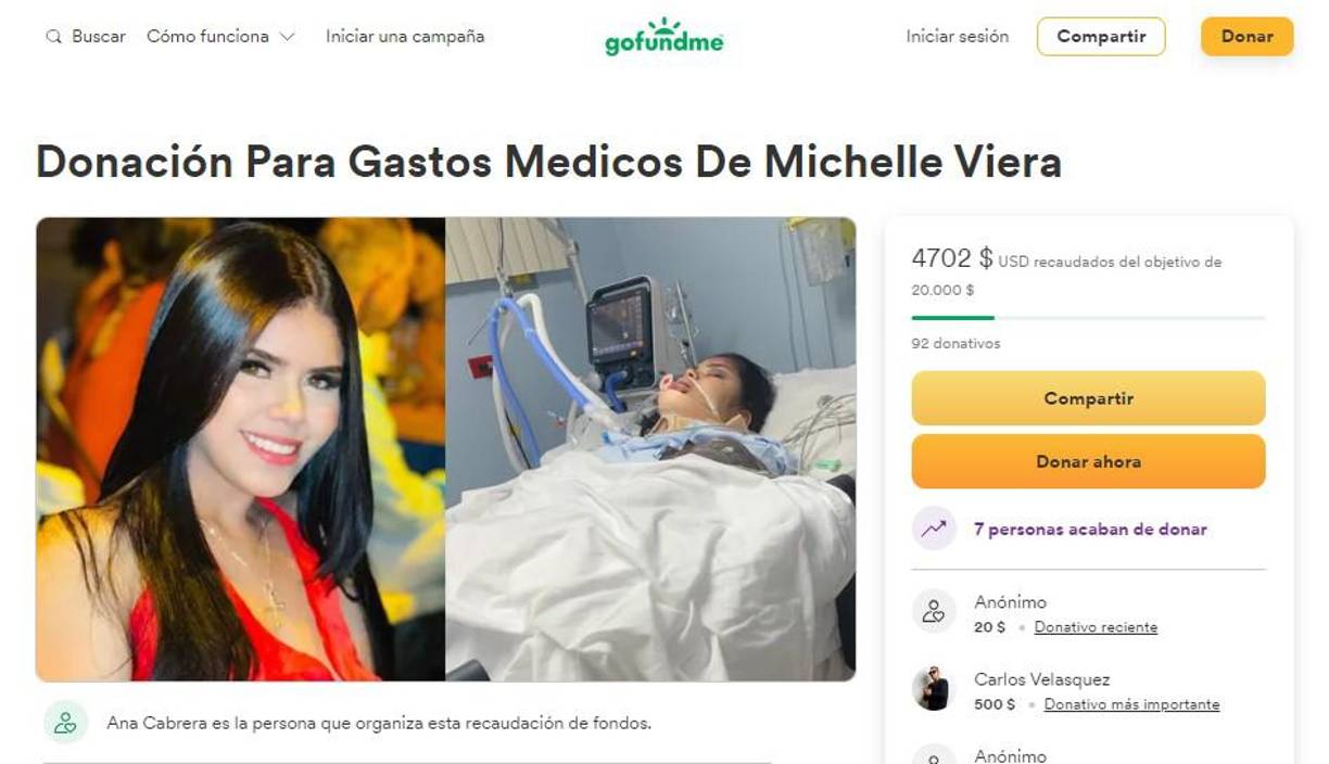 Esta es la cuenta en GoFundMe. Ahora para pagar a la clínica la cuenta que adeuda el papá de la joven sampedrana. Para donar ingrese aquí: <a rel="nofollow noopener noreferrer" href="https://l.facebook.com/l.php?u=https%3A%2F%2Fgofund.me%2Fb8a747bb%3Ffbclid%3DIwAR0np9J3hxjIYNygXbw6PCDMTRHkYeuCWPBONvVv1NiOP7zqLl6m_9XEoi0&amp;h=AT2wp2HcAsoEyiMk53p3sgifAzuJRZTZI4aJyFrwx3RvoZVEi6OOxVGkCaIyNh6RsLx-yA784heQru9tN41Ke9Hf0VqgOLIdxNPEdNKMSwjAz6OKhvJd-UrI4PsK_lkvcg&amp;__tn__=H-R&amp;c[0]=AT0APlpcCJ73gr1sg8lB7t5WJn6wMlNr-d9z2AKZ7oApFBQq14RFErfL-9wukgP_KMv6fqUVf3pDrtYfEpEnHnckP2ZWVM7-bsdse-6ftB9bZK22VTRK76IJXzwyQJeaha_i2TF1oLFEXhqeQKVeo0-Llo_AQP9mklg-m2mxmXYogUrEMEeW" target="_blank">GoFundMe</a>