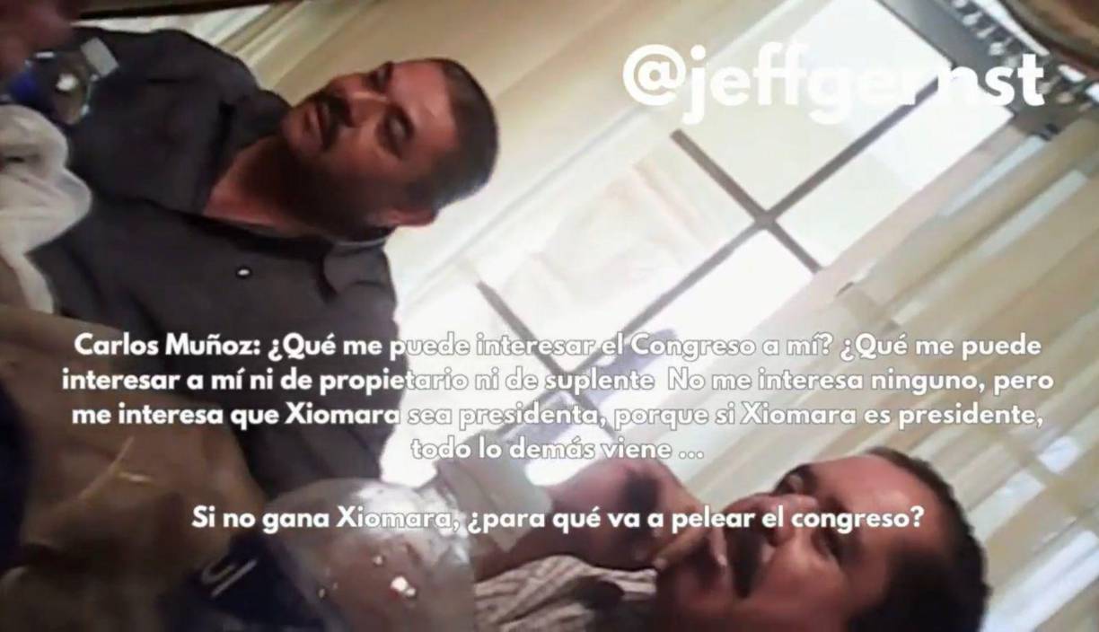 Carlos Muñoz, diputado suplente de ‘Mel’ Zelaya en el Congreso Nacional en el período 2014-2018, dijo que “Me interesa que Xiomara sea presidenta, porque si Xiomara es presidenta, todo lo demás viene. Si no gana Xiomara, ¿para qué va a pelear el Congreso”. 