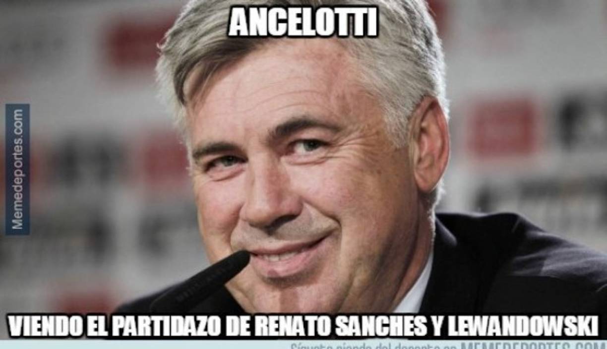 Carlo Ancelotti se encuentra feliz, el DT del Bayern Múnich tendrá en sus filas a Renato y Lewandowski que marcaron en los 90 minutos con sus respectivos equipos.