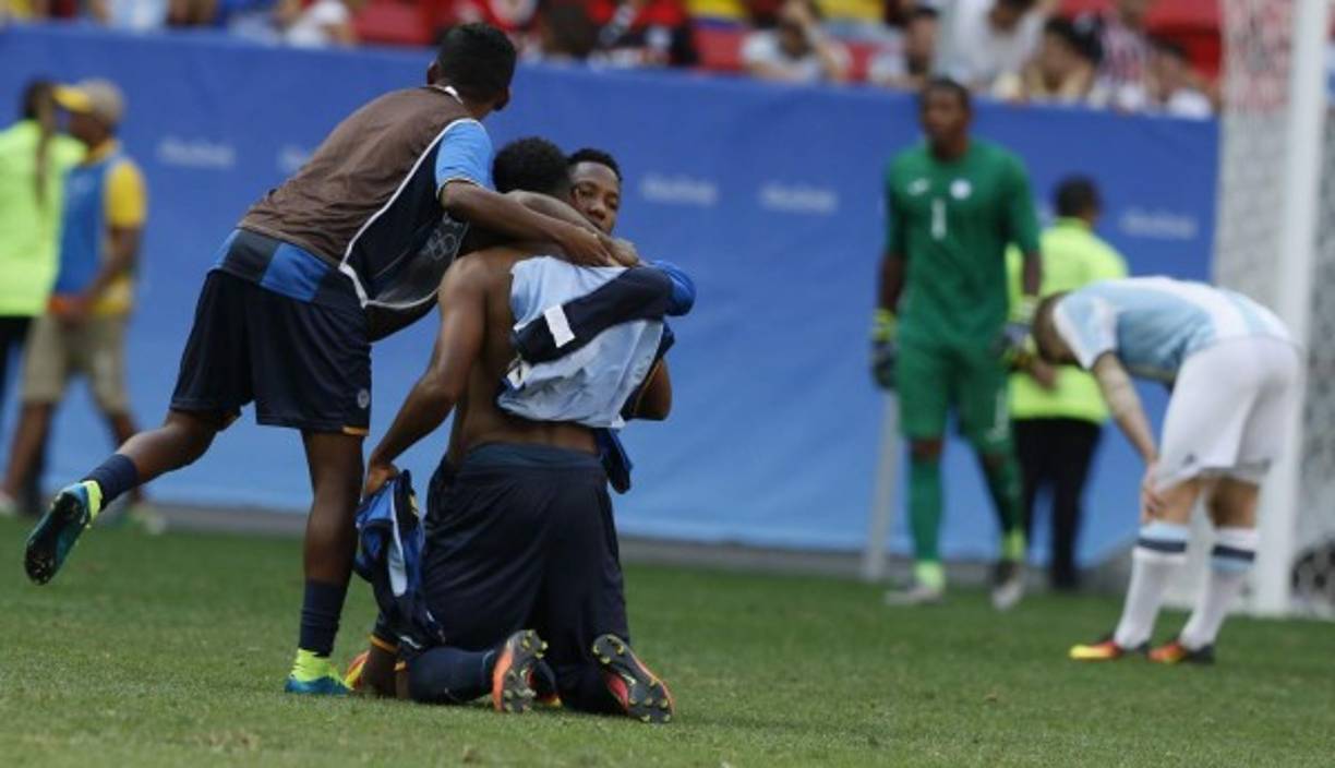 Honduras empató 1-1 con Argentina y se metió a los cuartos de final de los Juegos Olímpicos. Los argentinos quedaron eliminados.