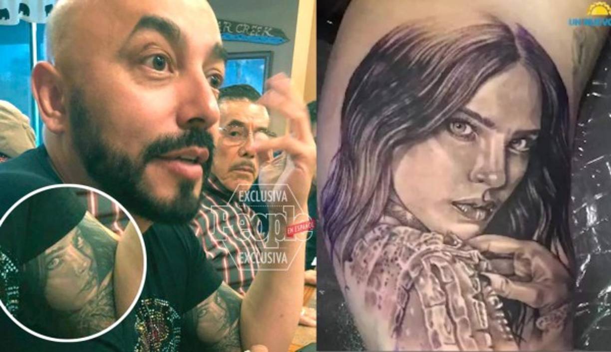 Así lucía el tatuaje que Lupillo se hizo en honor a Belinda.