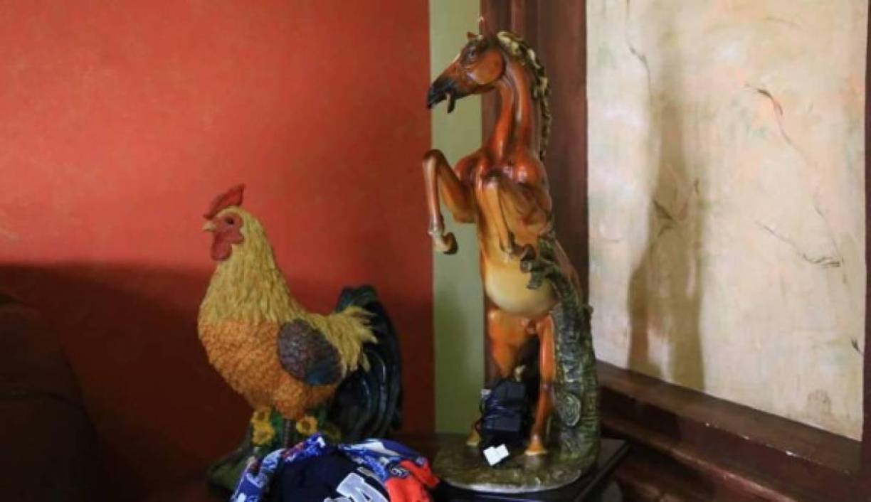 Dentro de las casas encontraron valiosas figuras.