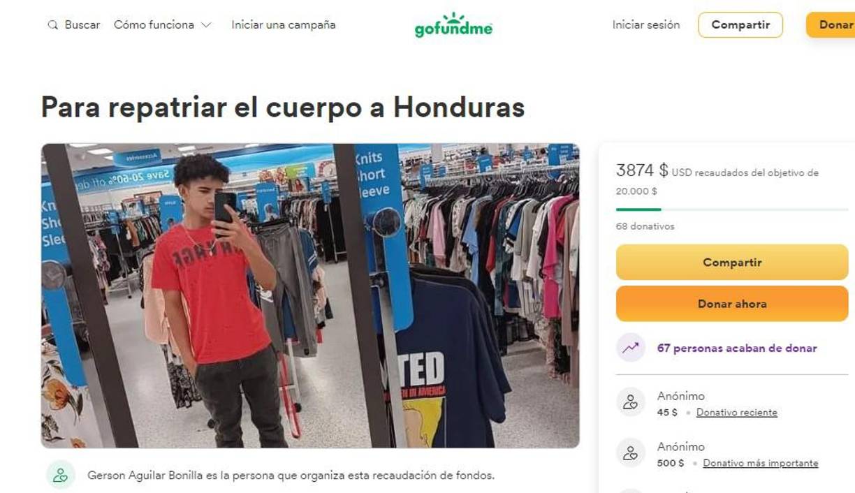 Para los gatos de repatriación del hondureño sus amigos han organizado una recolecta en Gofundme. Si quiere aportar puede ingresar al siguiente link: <a rel="nofollow noopener noreferrer" href="https://www.gofundme.com/f/jk8sn-para-repatriar-el-cuerpo-a-honduras?utm_campaign=p_cp+share-sheet&amp;utm_medium=social&amp;utm_source=facebook" target="_blank">Gofundme para repatriar a Franklin</a>