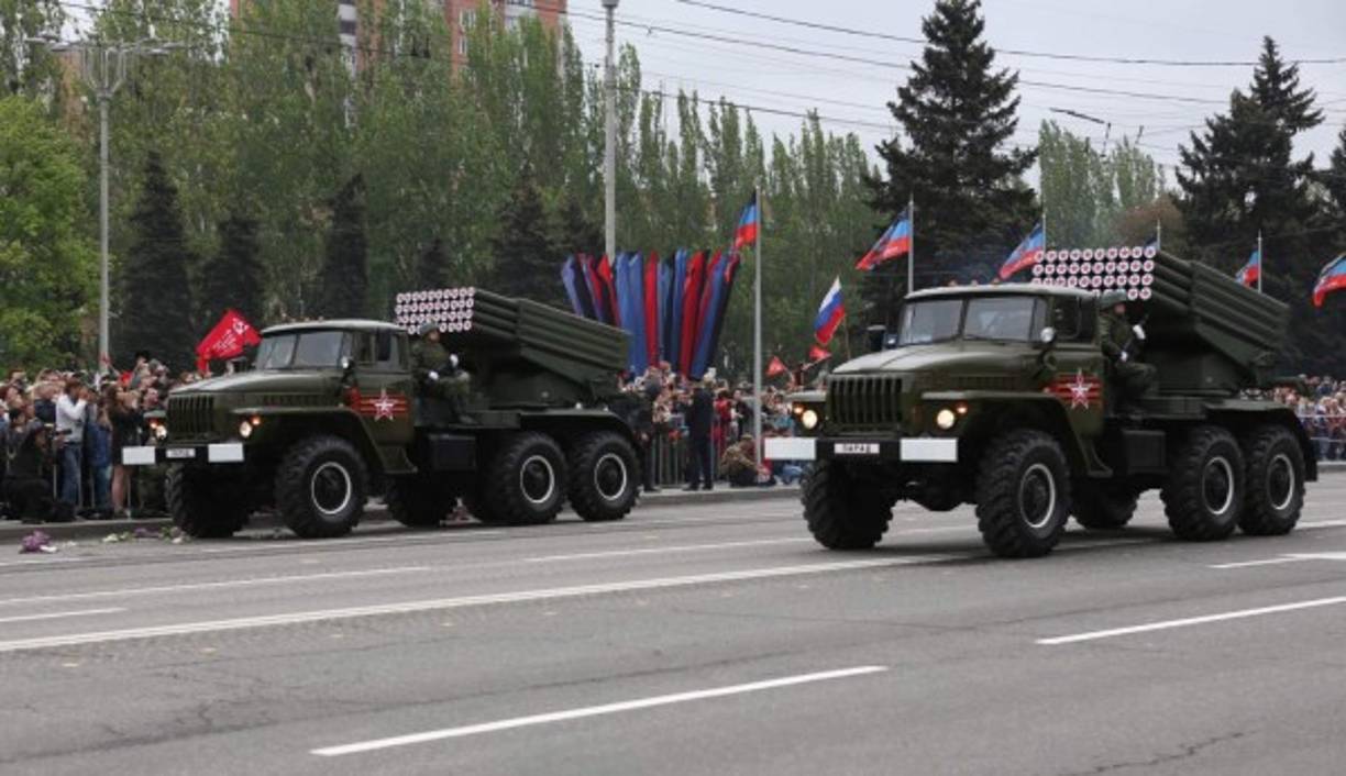 Las baterías de misiles de corto alcance en Moscú.