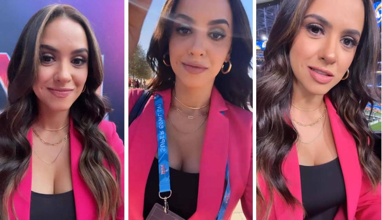 Ana Jurka - La presentadora de televisión hondureña de Telemundo destacó en el Super Bowl LVI y vivió en primera persona el juego.