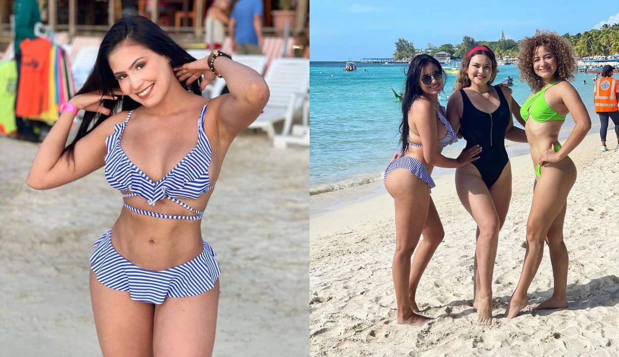 En las fotos también se le puede ver bien acompañada de sus colegas Malubi Paz y Mayra Tercero.