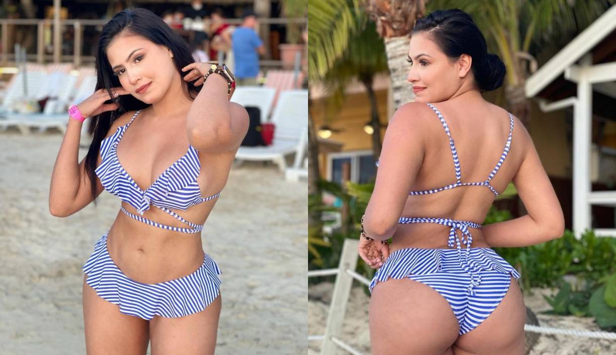 “Encantada de todas las actividades que puedes hacer en @roatanactivities”, escribió la famosa hondureña junto a las postales.