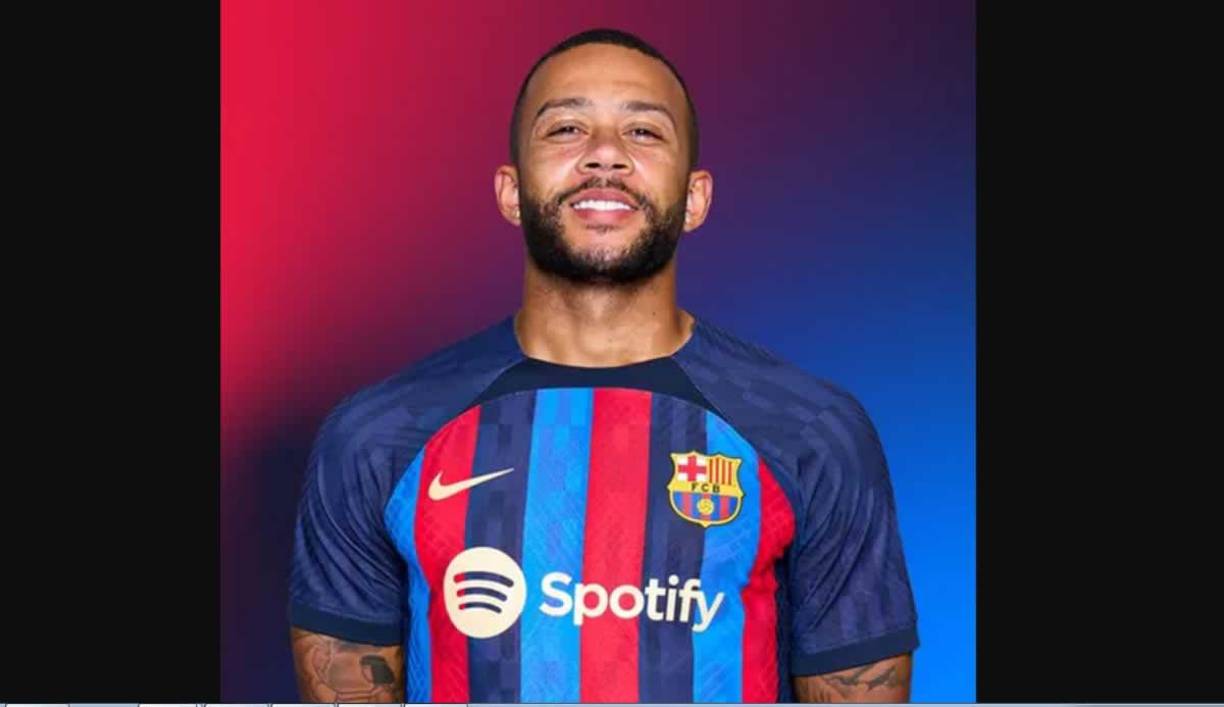 Memphis Depay - El delantero holandés, que fichó por el Barça en verano de 2021, usará el dorsal 14 en su espalda.