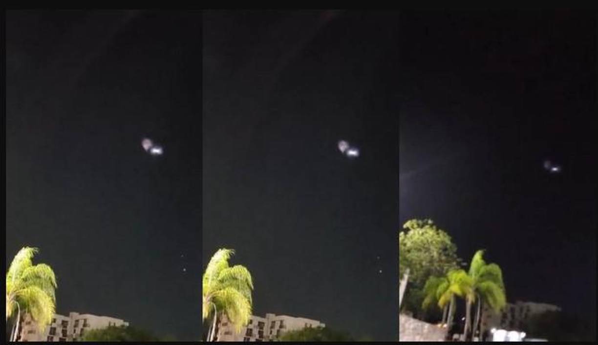 En algunos lugares se ha visto un objeto con grandes destellos de luz y en otros apenas unos puntos blancos moviéndose.