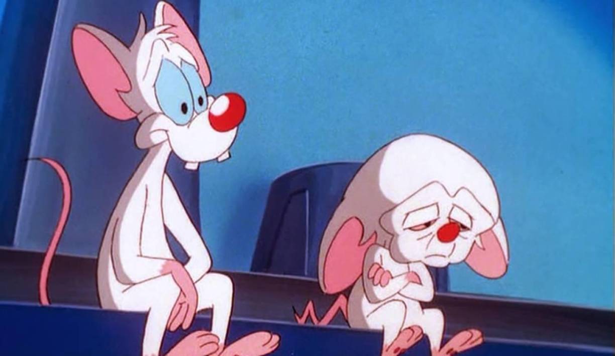 La serie de animación de 1995 Pinky y Cerebro destinó su último episodio a ser una parodia de Una nueva esperanza y El Retorno del Jedi donde además aparecían la mayoría de los personajes de la serie Animaniacs, todos representando a algún personaje de las películas originales, este episodio se llamó Star Warners y se estrenó en 1998.