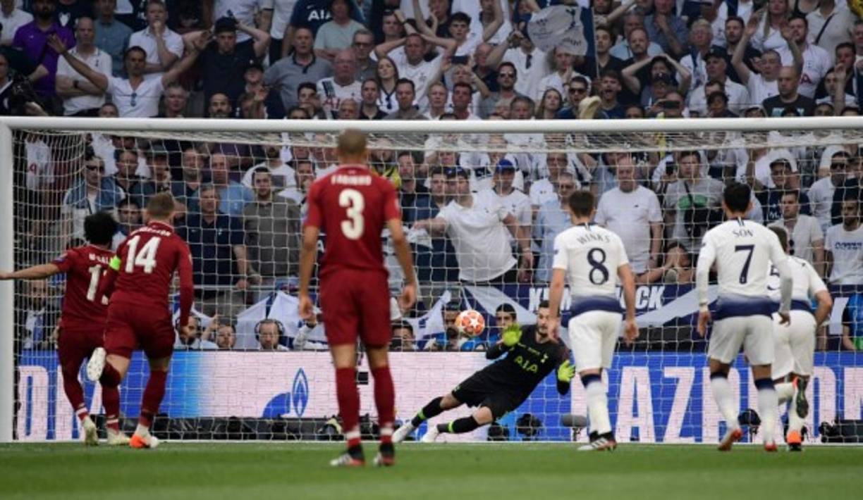 Mohamed Salah mandó el balón al fondo de las redes y apenas al minuto 1 se pusieron en ventaja los reds.