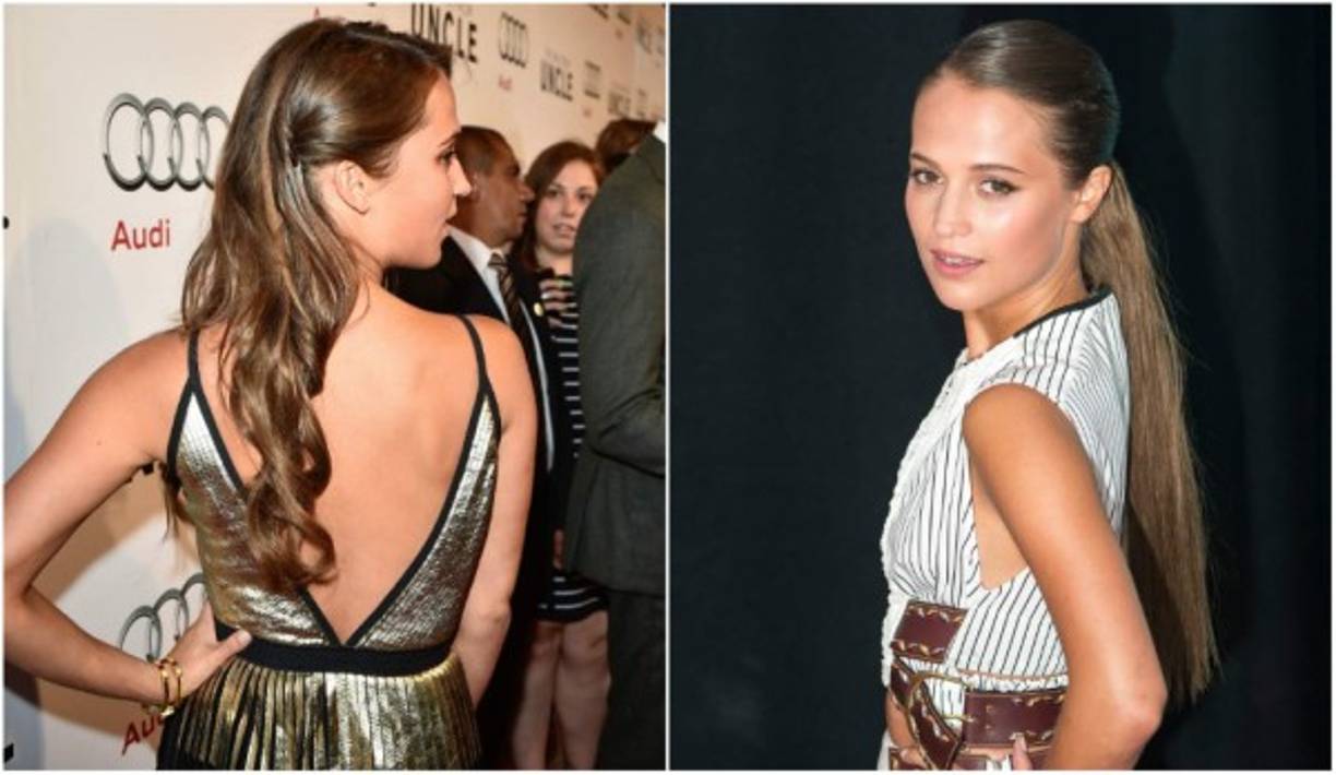 La actriz Alicia Vikander se decanta por lucir peinados sencillos. Copia este look súper práctico.
