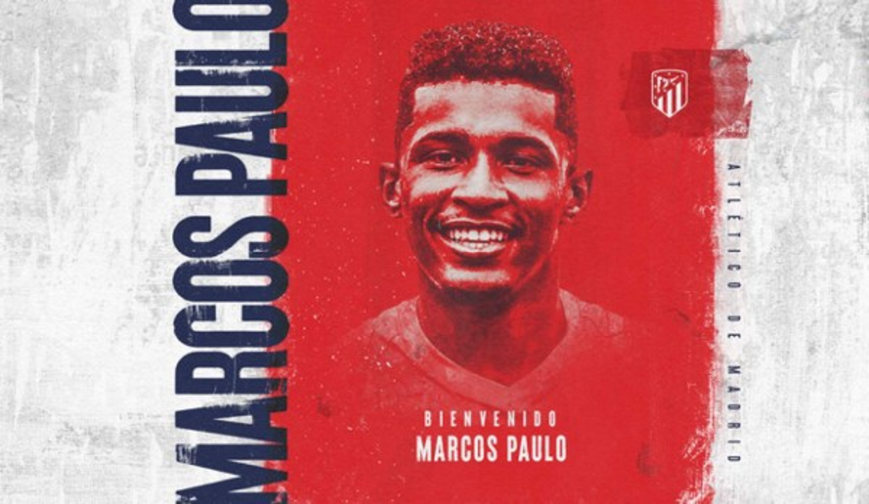 El Atlético de Madrid anunció el fichaje del atacante brasileño Marcos Paulo, quien llega procedente del Fluminense de Brasil. El delantero cuenta con 20 años de edad.