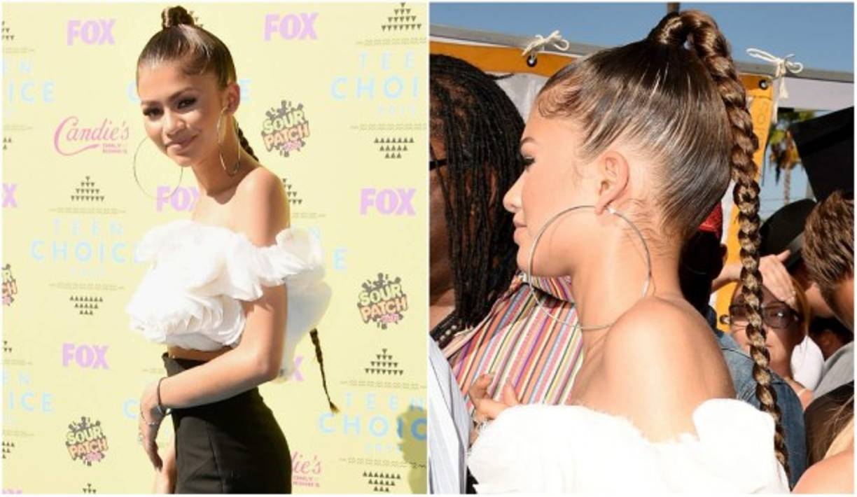 Para hacerle frente a la temporada de calor la mejor alternativa es una trenza. A Zendaya le gusta jugar con su cabello y siempre marca tendencia.
