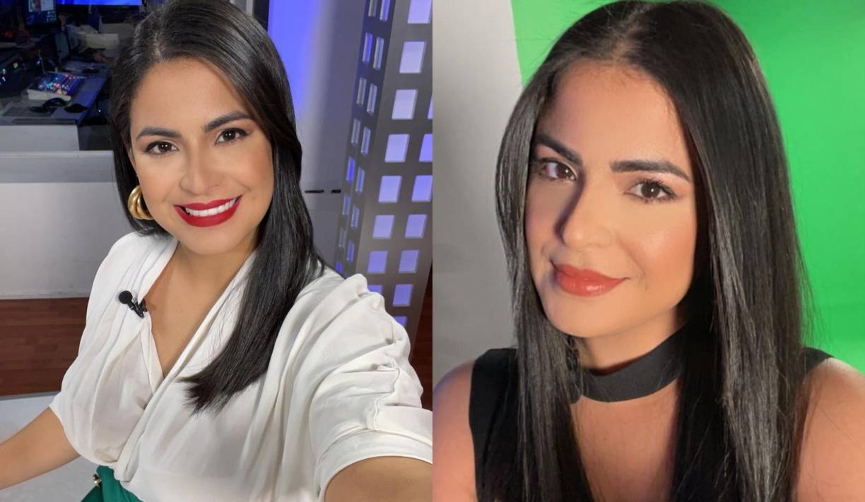 La hermosa presentadora de noticias Samantha Velásquez Haylock.