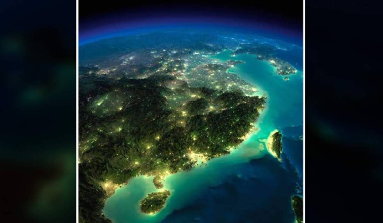 El extenso territorio de China.