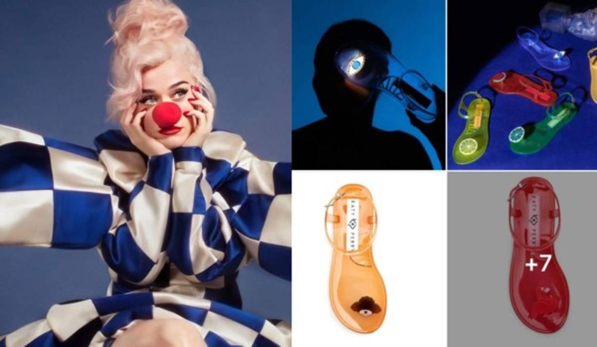 La cantante estadounidense Katy Perry lanzó una línea de sandalias de gel y las promocionó en sus redes sociales.