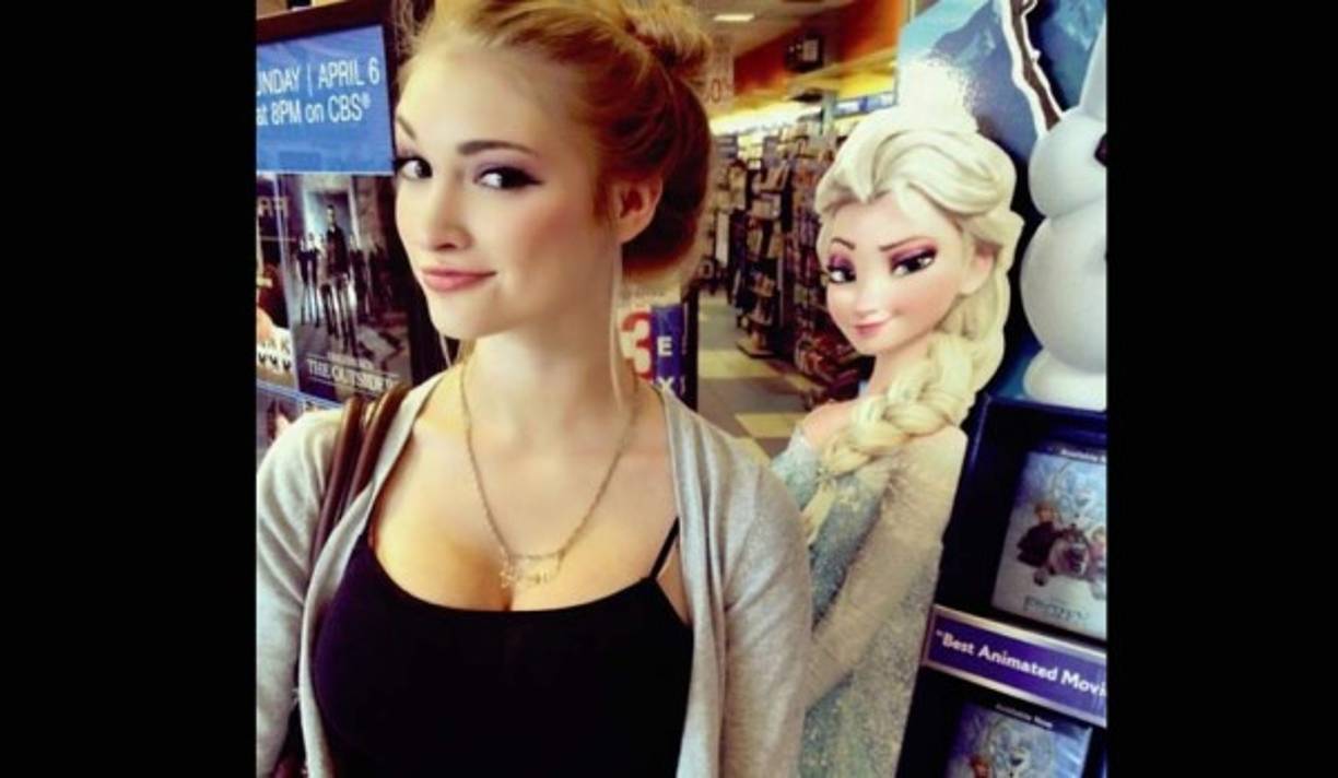 Una joven que dice parecerse a Elsa de Frozen ¿Qué opinas?