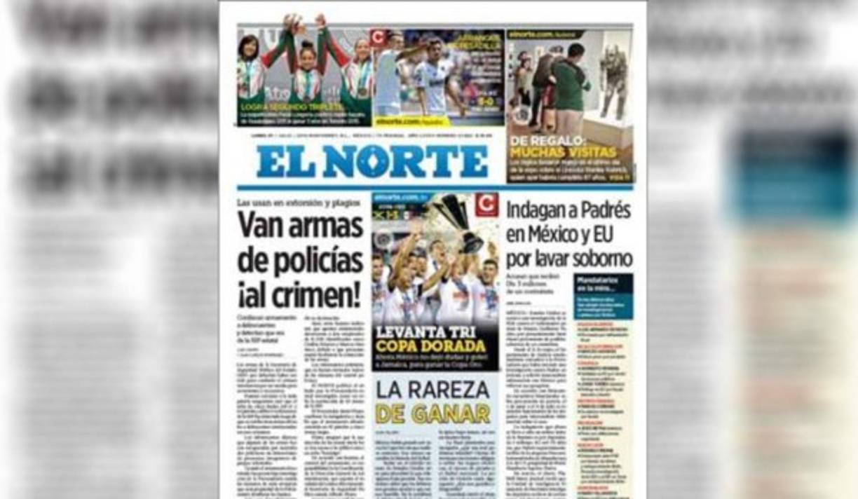 El norte titula 'La rareza de ganar'.