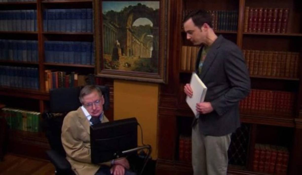 En The Big Bang Theory, Hawking explora su lado más cómico, apareciendo en varios episodios de la famosa serie de humor científico.