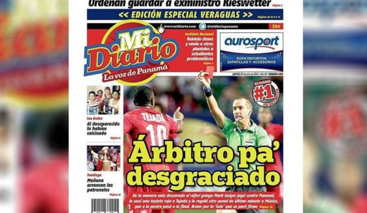 El medio, Mi Diario titula 'Árbitro pa' desgraciado'.