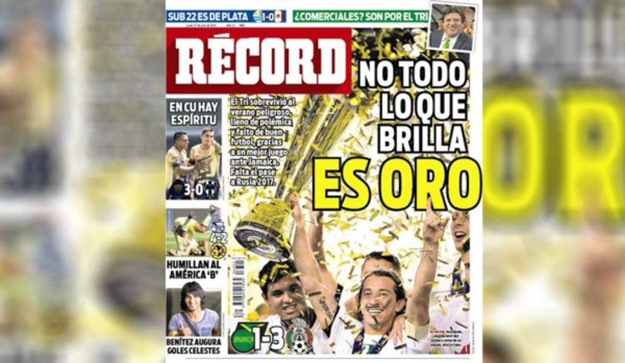 Record en su titulo: 'No todo lo que brilla es oro'.