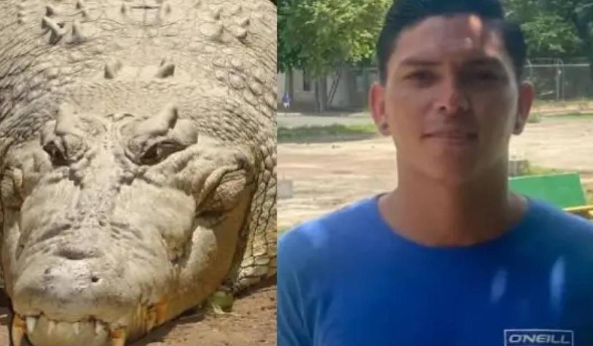 Los vecinos de la zona intentaron recuperar el cadáver, pero resolvieron disparar y matar al cocodrilo para poder traer a la orilla al occiso futbolista.