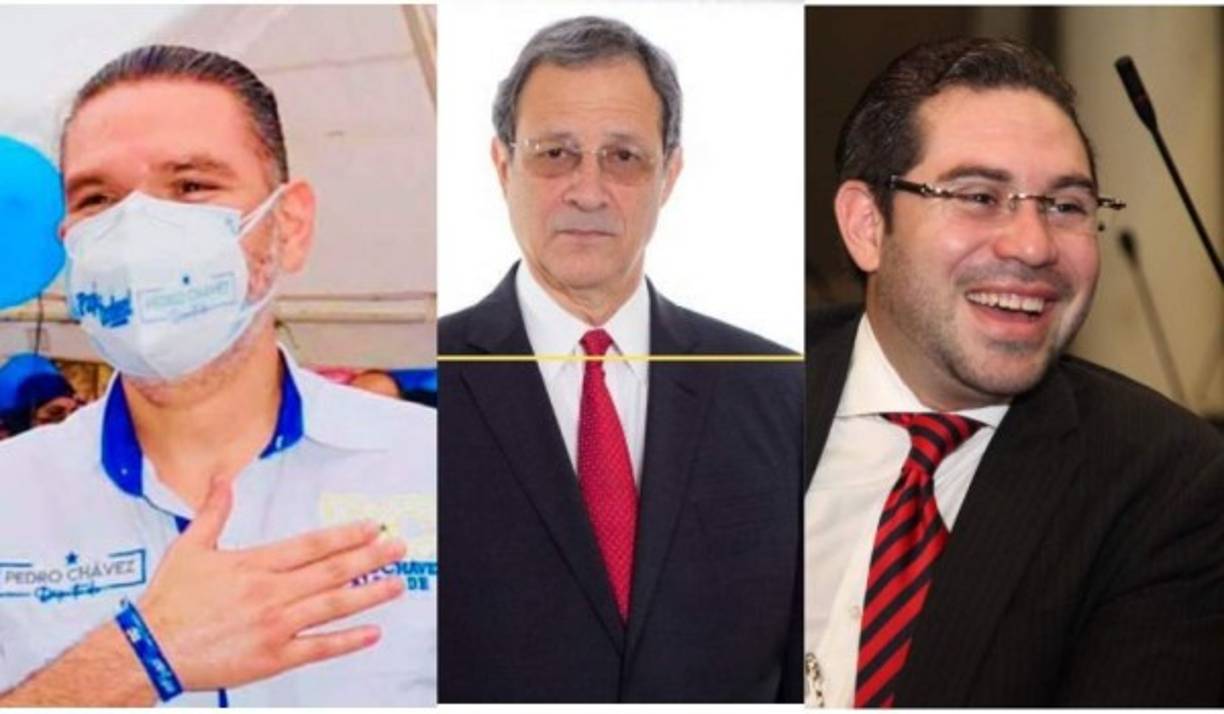 FRANCISCO MORAZÁN: Pedro Chávez (95,629), Mauricio Villeda (37,723) y Jorge Cálix (45,089).