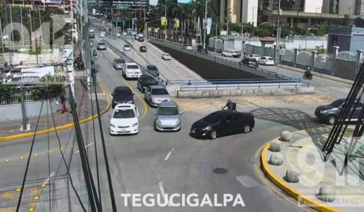 Las imágenes fueron tomdas por las cámaras del sistema de emergencia 911 en Tegucigalpa, Santa Rosa de Copán, Choluteca, La Lima, San Pedro Sula, Tela y El Progreso, Yoro.