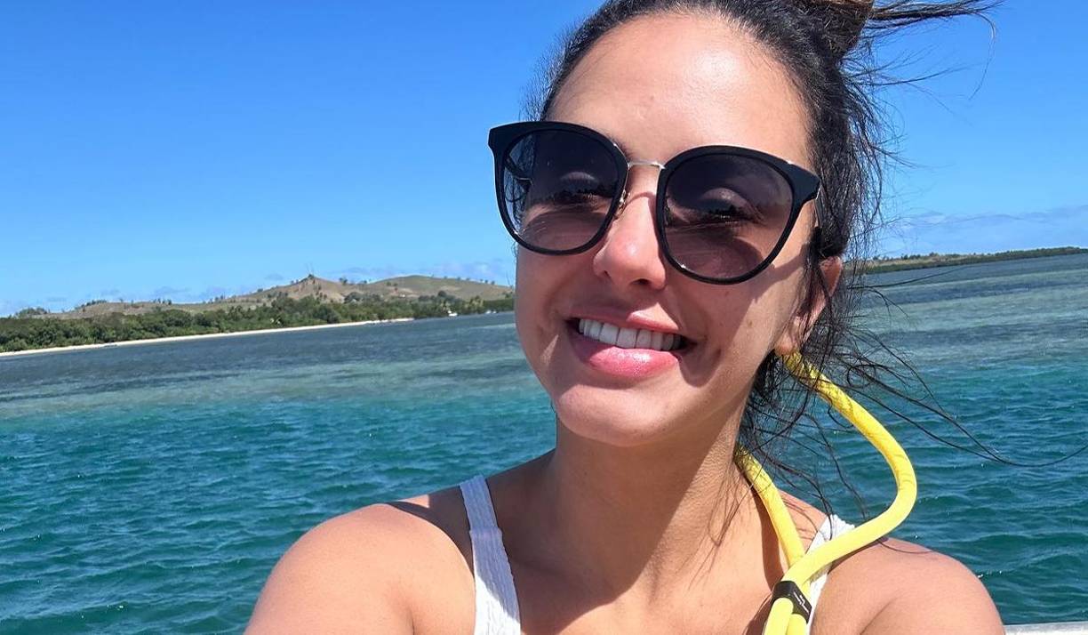 Mediante sus redes sociales, Jurka reveló que se lanzó al mar para bucear siendo una actividad que nunca había hecho. 