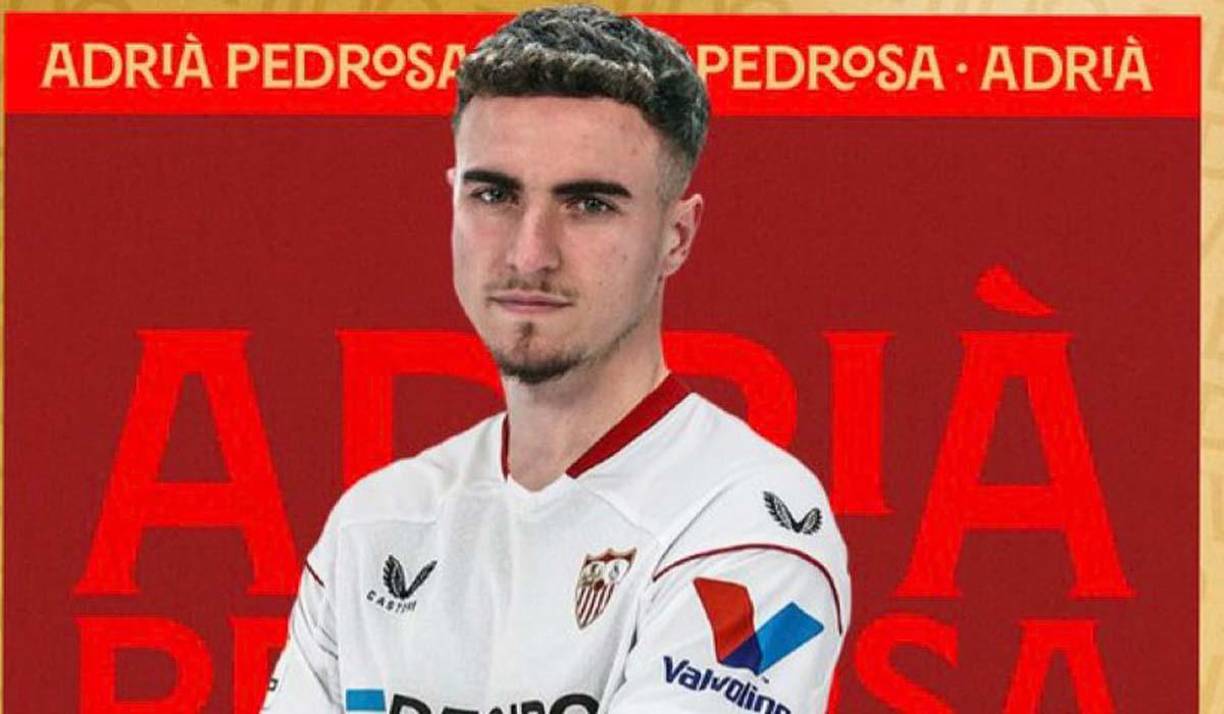 OFICIAL: Adrià Pedrosa, nuevo jugador del Sevilla hasta junio de 2028. Llega procedente del Espanyol.