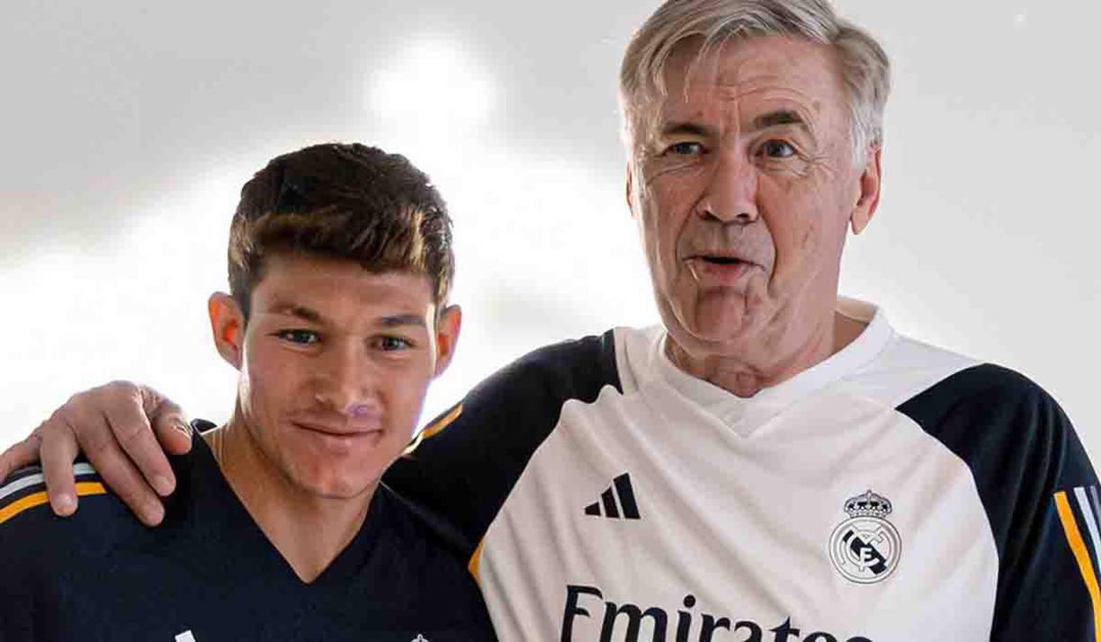 El lateral izquierdo Fran García fue la tercera novedad del Real Madrid en el primer día de pretemporada. 