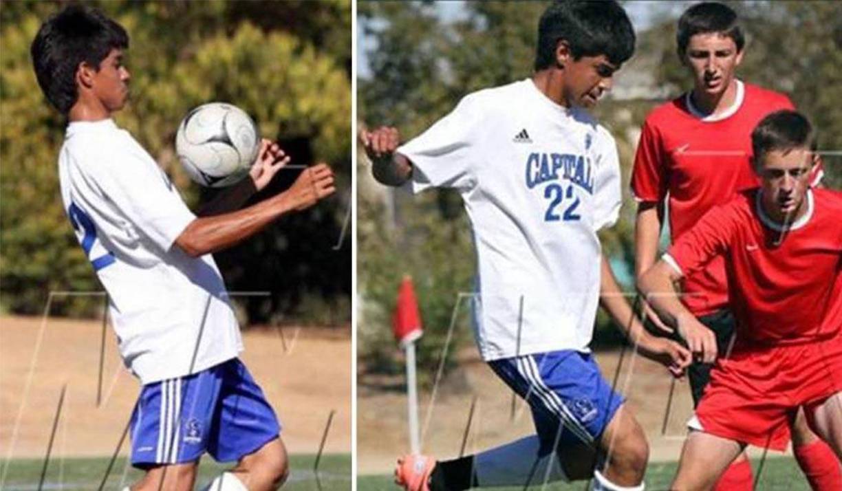 En sus primeros días en Estados Unidos, Dubón también practicó fútbol ya que ha sido un deporte que siempre le llamó la atención.