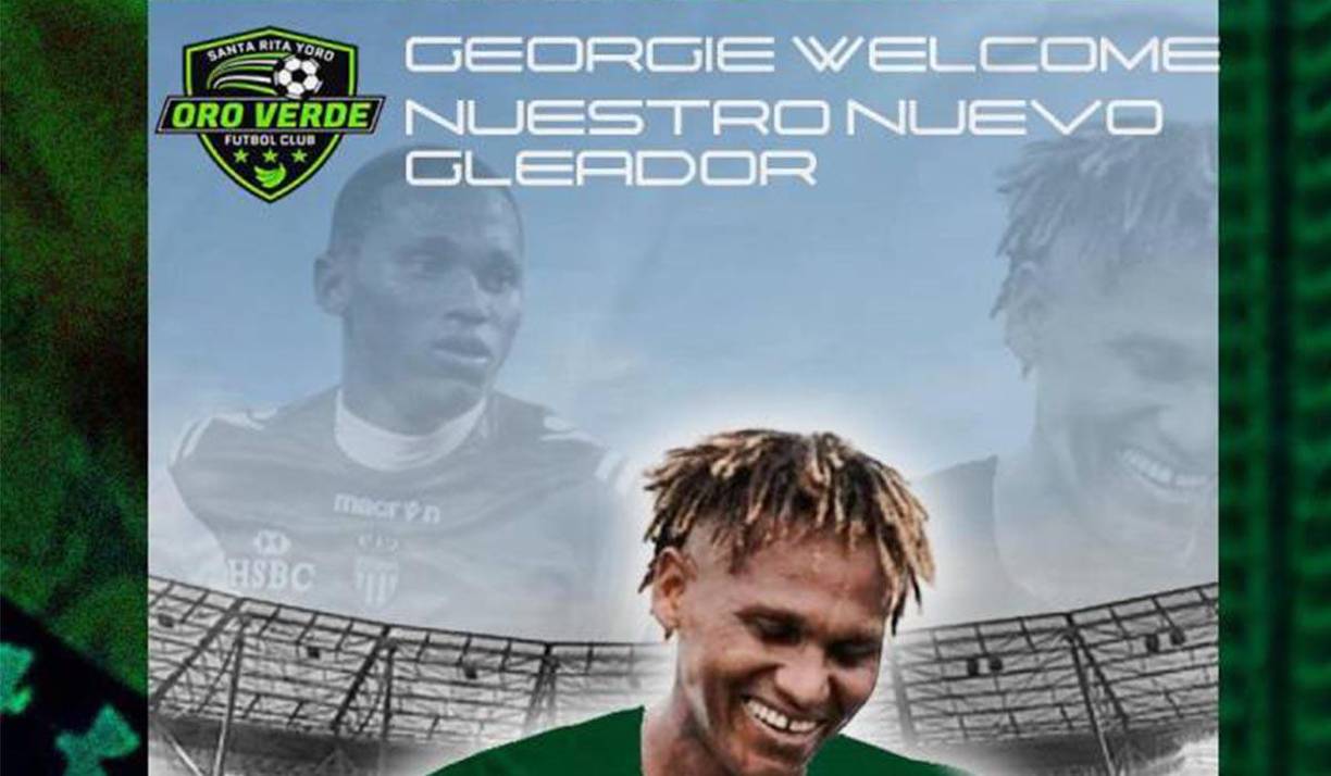 El exmundialista Georgie Welcome se resiste al retiro ya que ha sido fichado por el Oro Verde de la Liga de Ascenso. El atacante llega procedente del Juticalpa FC.
