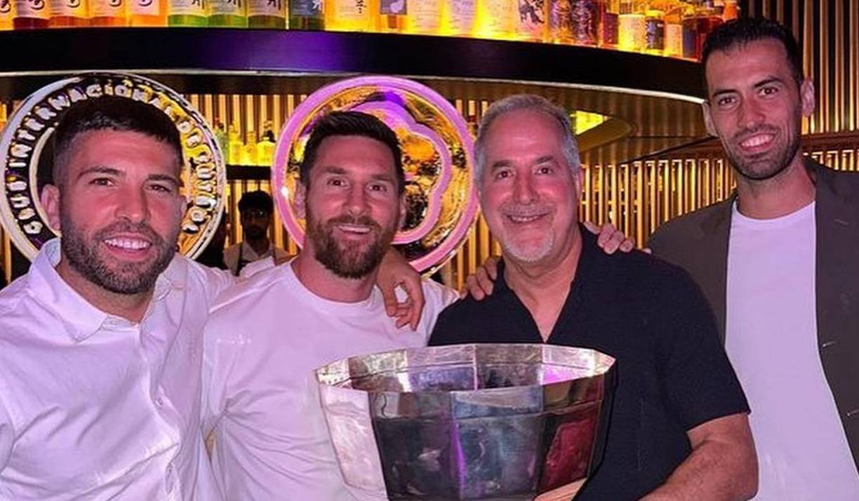 Jugadores y dirigentes del Inter Miami se reunieron en el restaurante Cote, de Miami, uno de los más exclusivos de la ciudad. 
