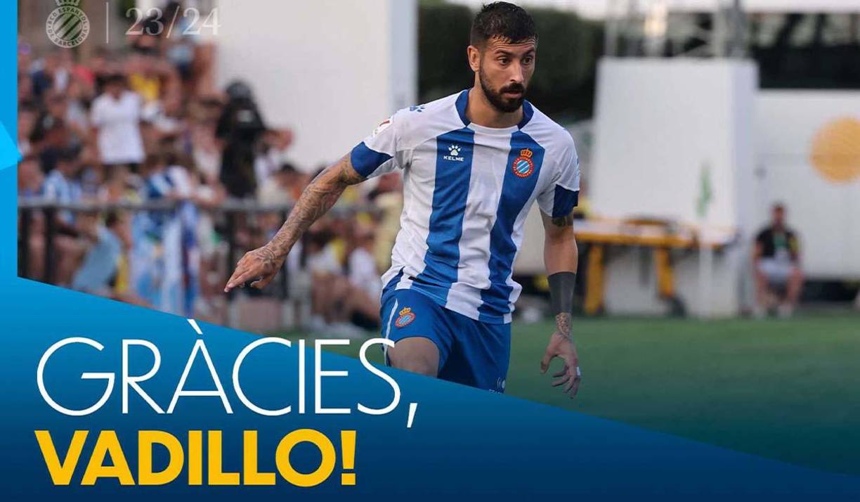 El extremo Álvaro Vadillo Cifuentes deja las filas del Espanyol y queda como agente libre. 