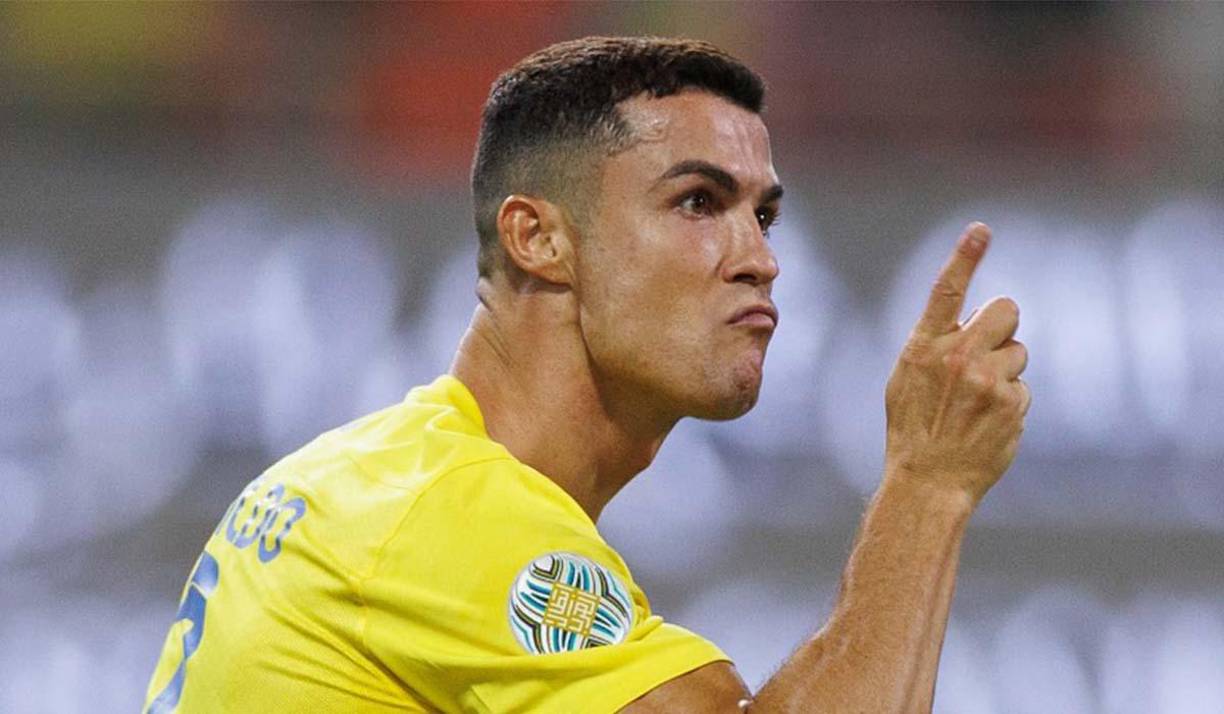 Cristiano Ronaldo celebró de esta forma peculiar una de sus dos anotaciones. 