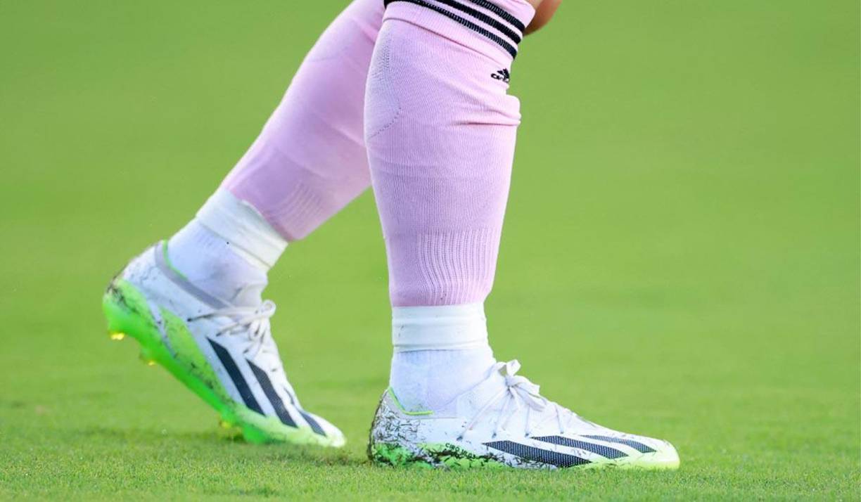Los botines usados por Messi en el Inter Miami vs Atlanta United.